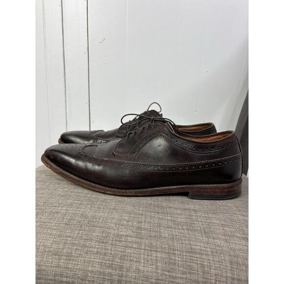 Allen Edmonds Shoes Mens 12 Larchmont Wingtip Dress Career Dark Chocolate main image 6
